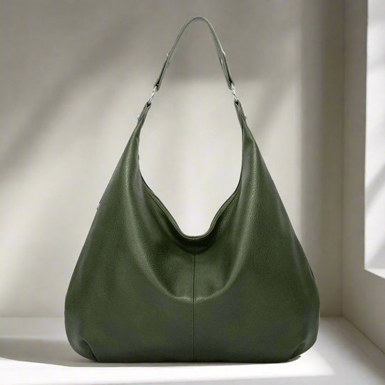 Alva - Schlichte große Schultertasche in Einfarbig