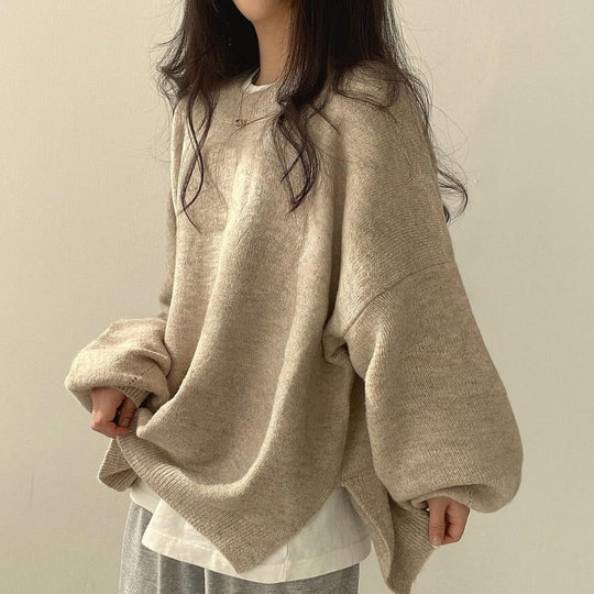 Alva - Bequemer Pullover mit weiten Laternenärmeln
