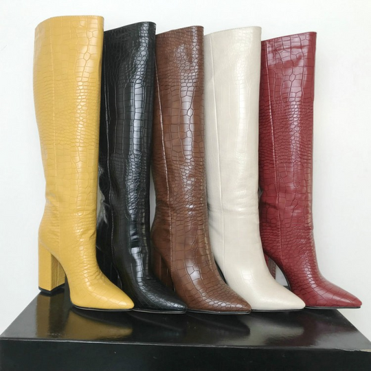 Kameron - Große und klobige Stiefel für Frauen