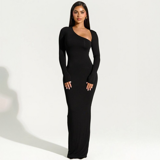Katheryn - Langärmliges figurbetontes Kleid