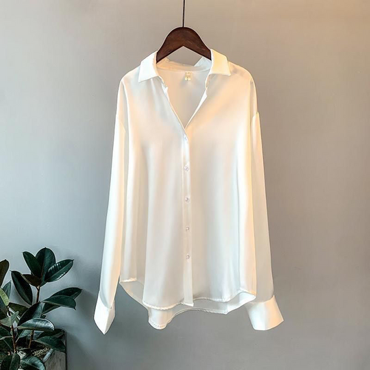 Melissa - lässige Satinbluse für Damen