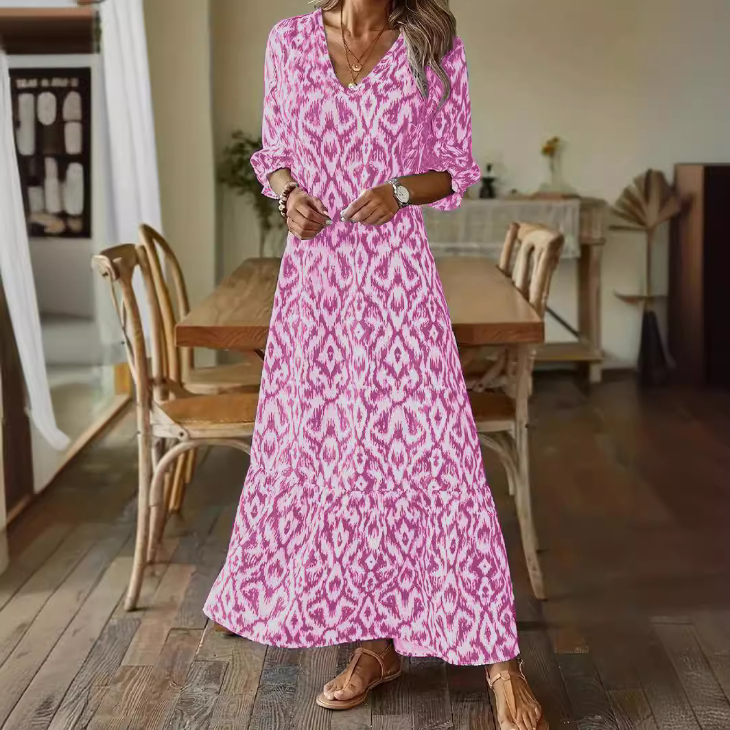 Kestrel - bedrucktes langes Maxikleid für Damen