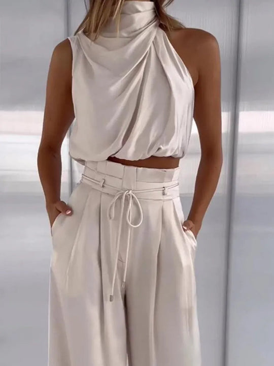 Donna - Modeanzug mit Oberteil und weite Hose