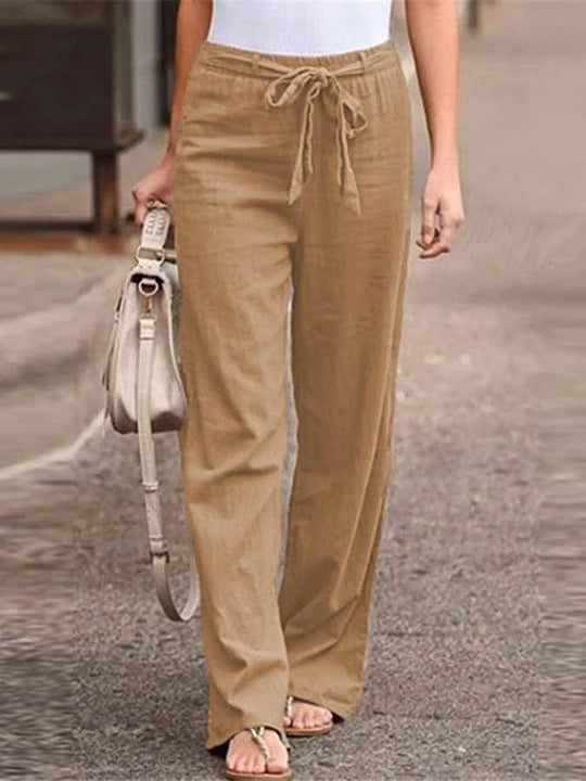 Rosanne - Lässige Leinen Hose