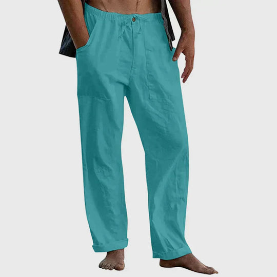 Pedro - Lässige Herren Leinenhose mit Kordelzug