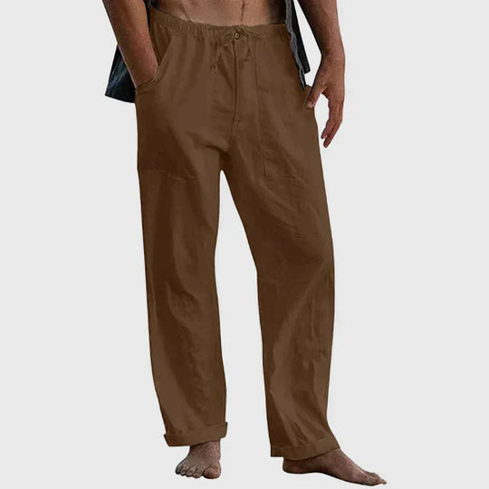 Pedro - Lässige Herren Leinenhose mit Kordelzug