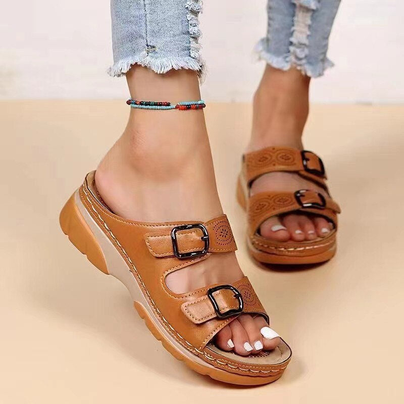 Orthoflex - Orthopädische Sandalen mit Doppel-Schnalle