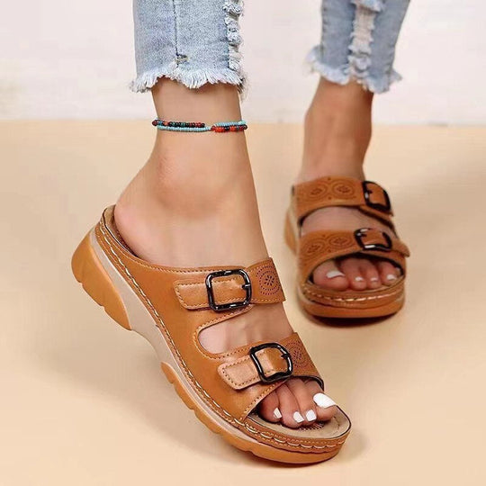 Orthoflex - Orthopädische Sandalen mit Doppel-Schnalle