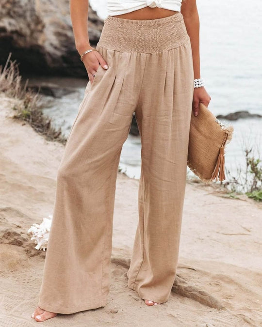 Quinley - Leinenhose mit Stretch