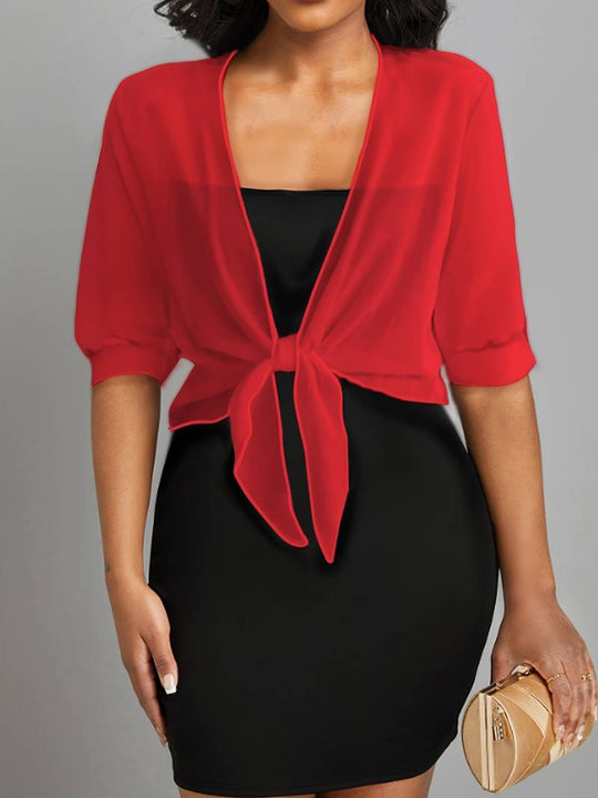 Skyla - Elegante Bluse mit offener Vorderseite für Damen