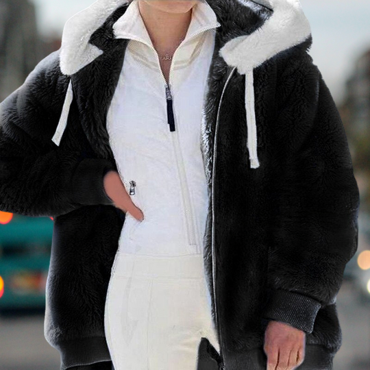 Raquel - Winter-Plüsch-Kapuzenjacke