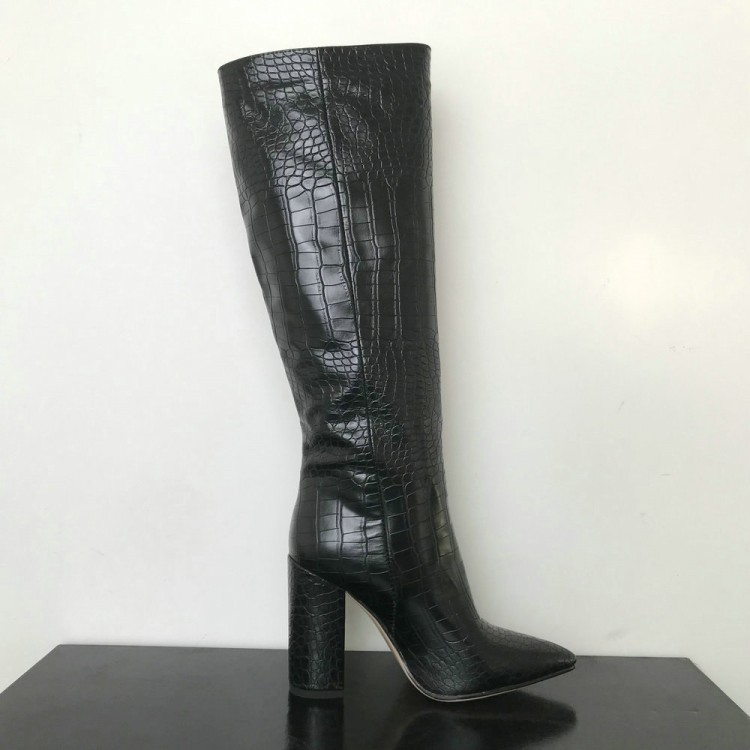Kameron - Große und klobige Stiefel für Frauen