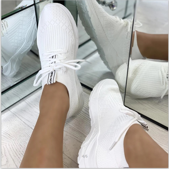 Wim – Stilvolle Sportschuhe aus weißem Canvas-Mesh