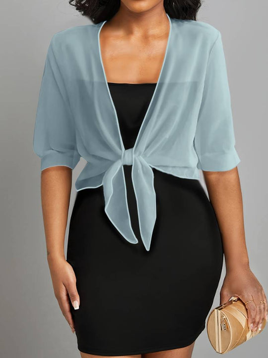 Skyla - Elegante Bluse mit offener Vorderseite für Damen
