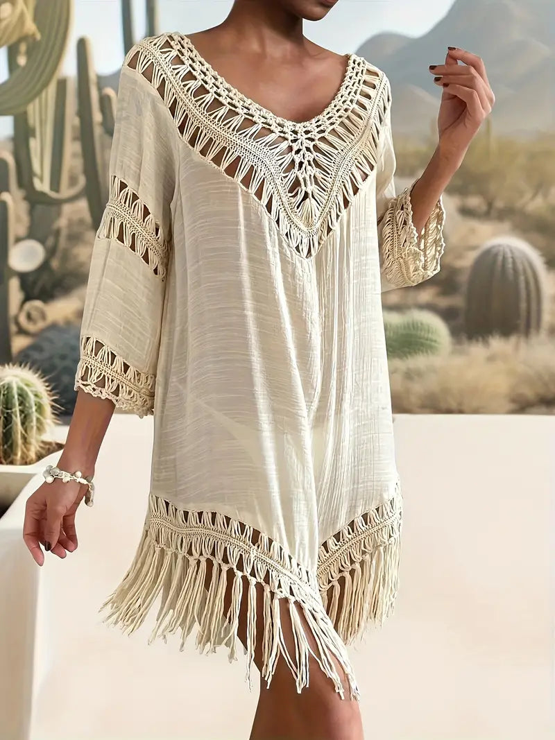 Belle - gehäkeltes Badeanzug-Überziehkleid