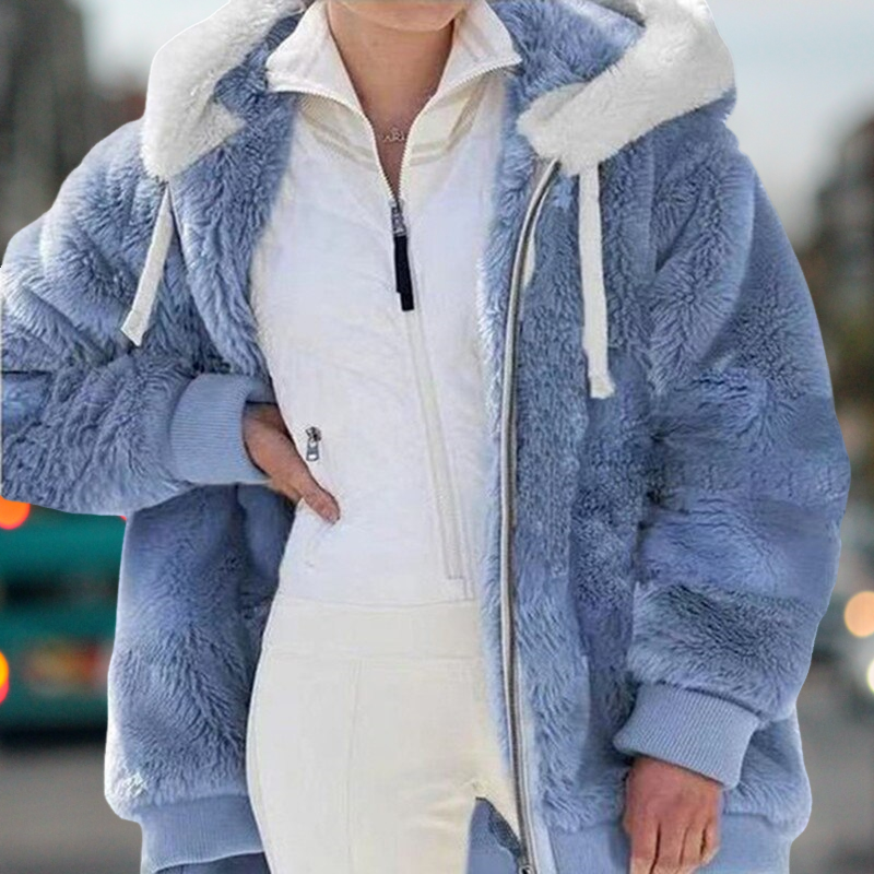 Raquel - Winter-Plüsch-Kapuzenjacke