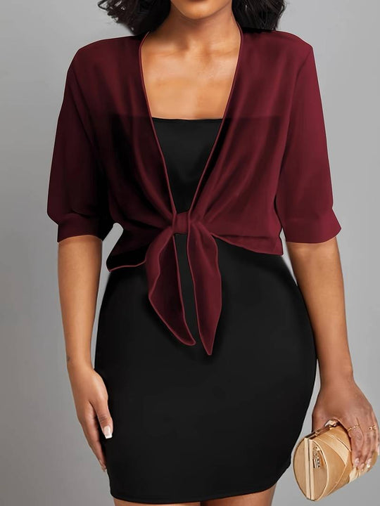 Skyla - Elegante Bluse mit offener Vorderseite für Damen