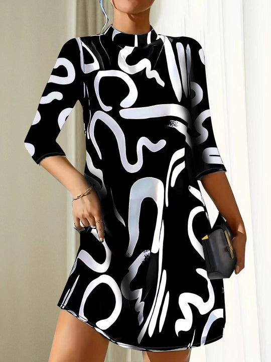 Tammara - Stilvolles und bequemes bedrucktes Kleid