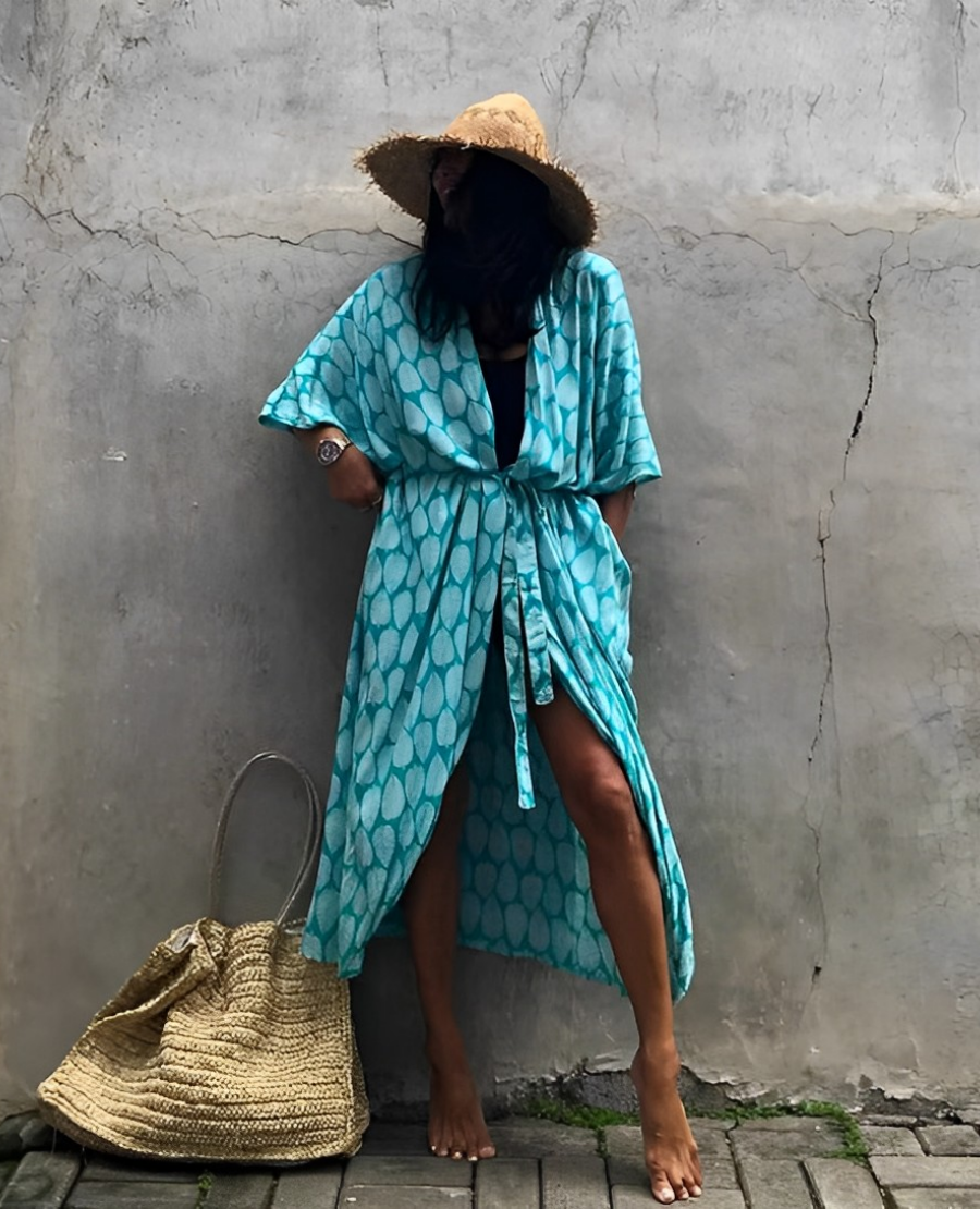 Palm Isle - Verführerischer Strand-Kimono