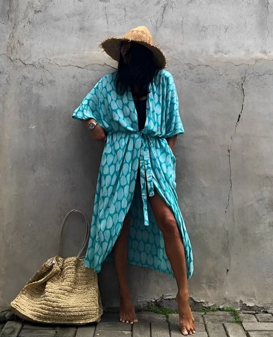 Palm Isle - Verführerischer Strand-Kimono