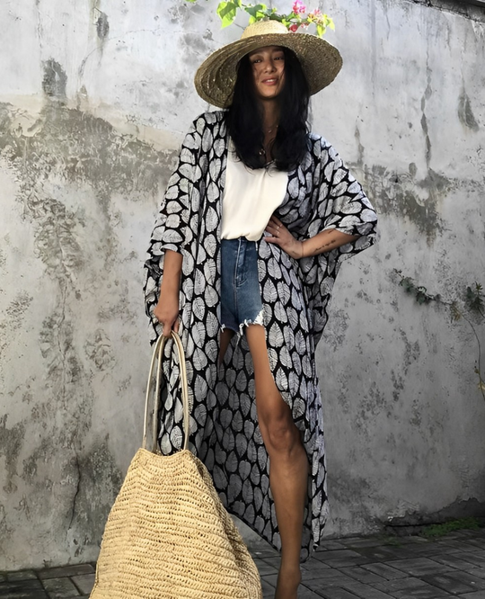 Palm Isle - Verführerischer Strand-Kimono