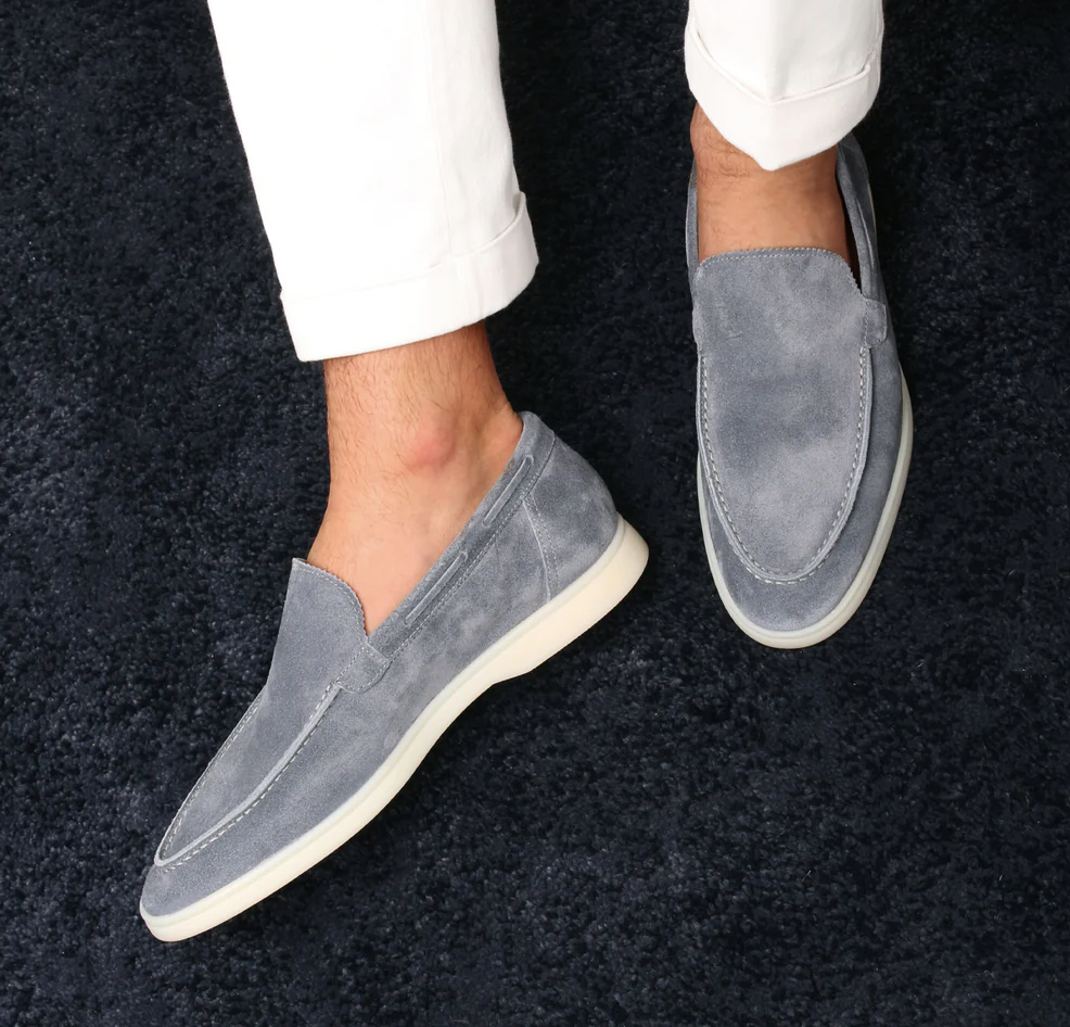 Lorenzo - Zeitlose Herrenloafers aus Wildleder