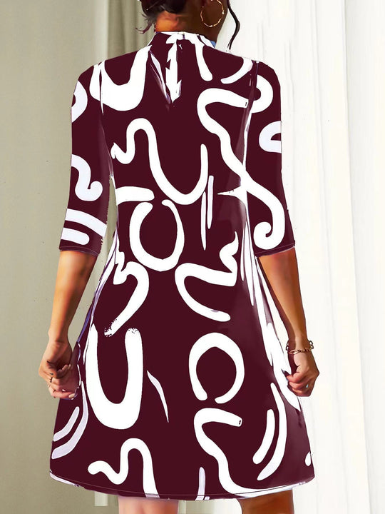 Tammara - Stilvolles und bequemes bedrucktes Kleid