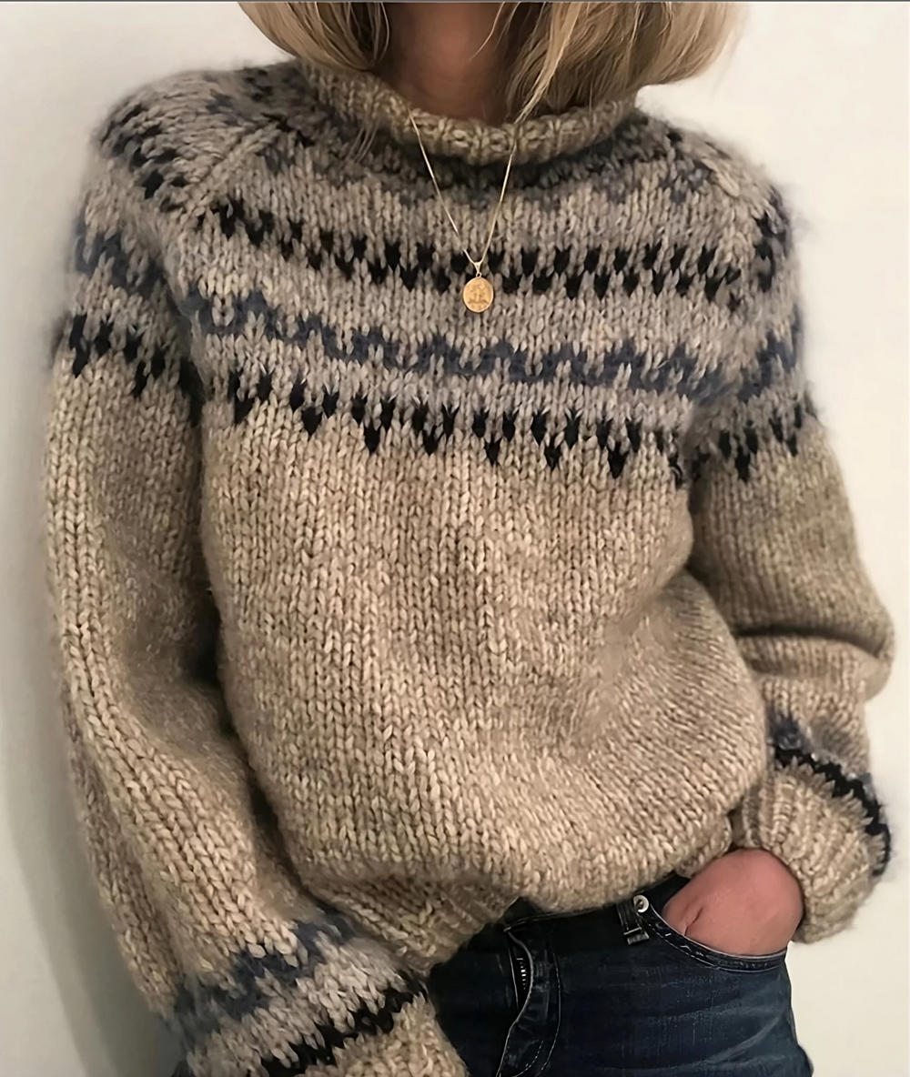 Oona - Kuscheliger Islandpullover mit Rollkragen