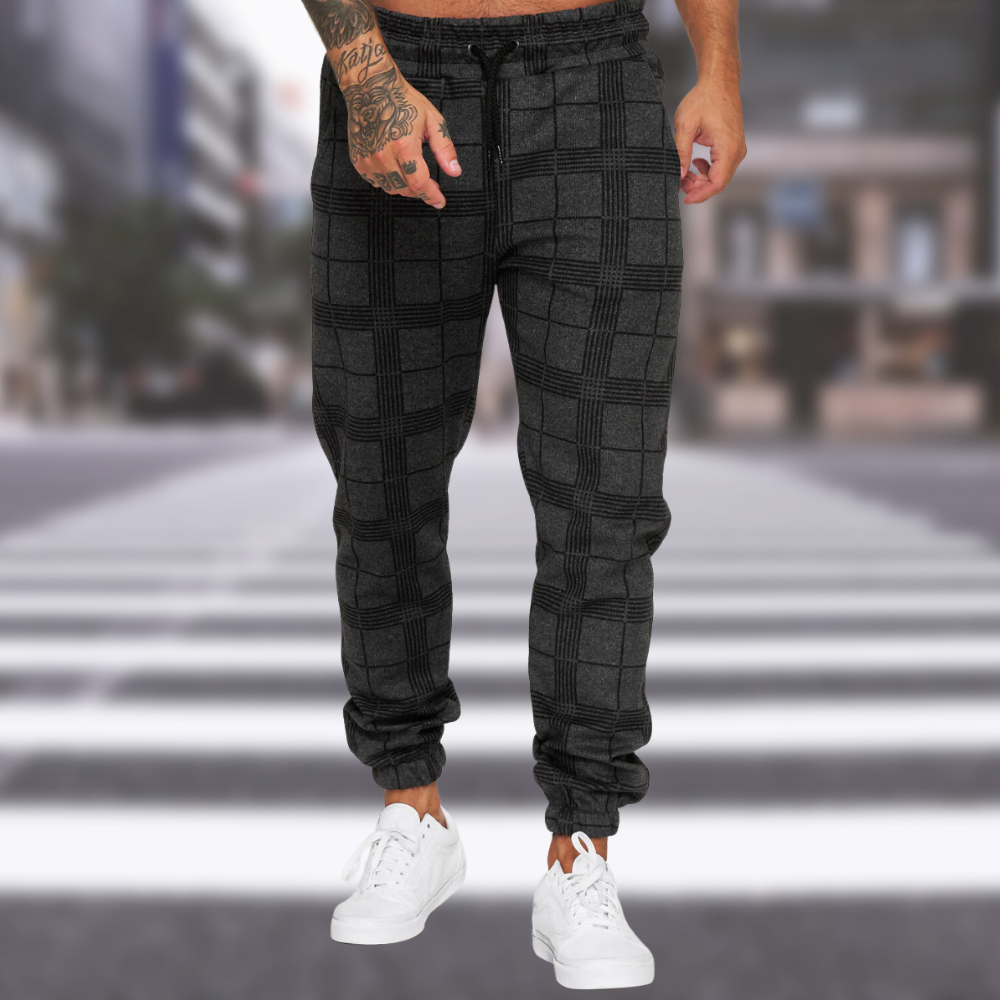 Mansel - Elegante karierte Herrenhose