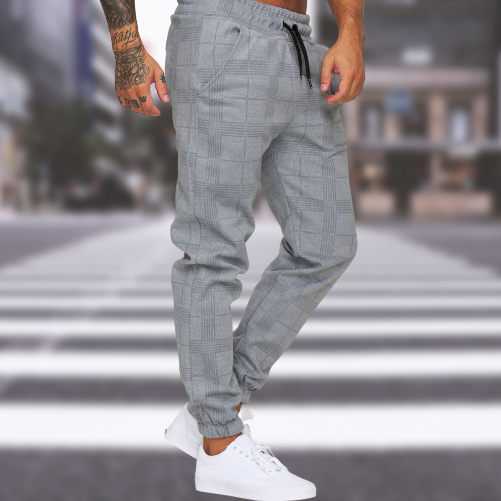 Mansel - Elegante karierte Herrenhose