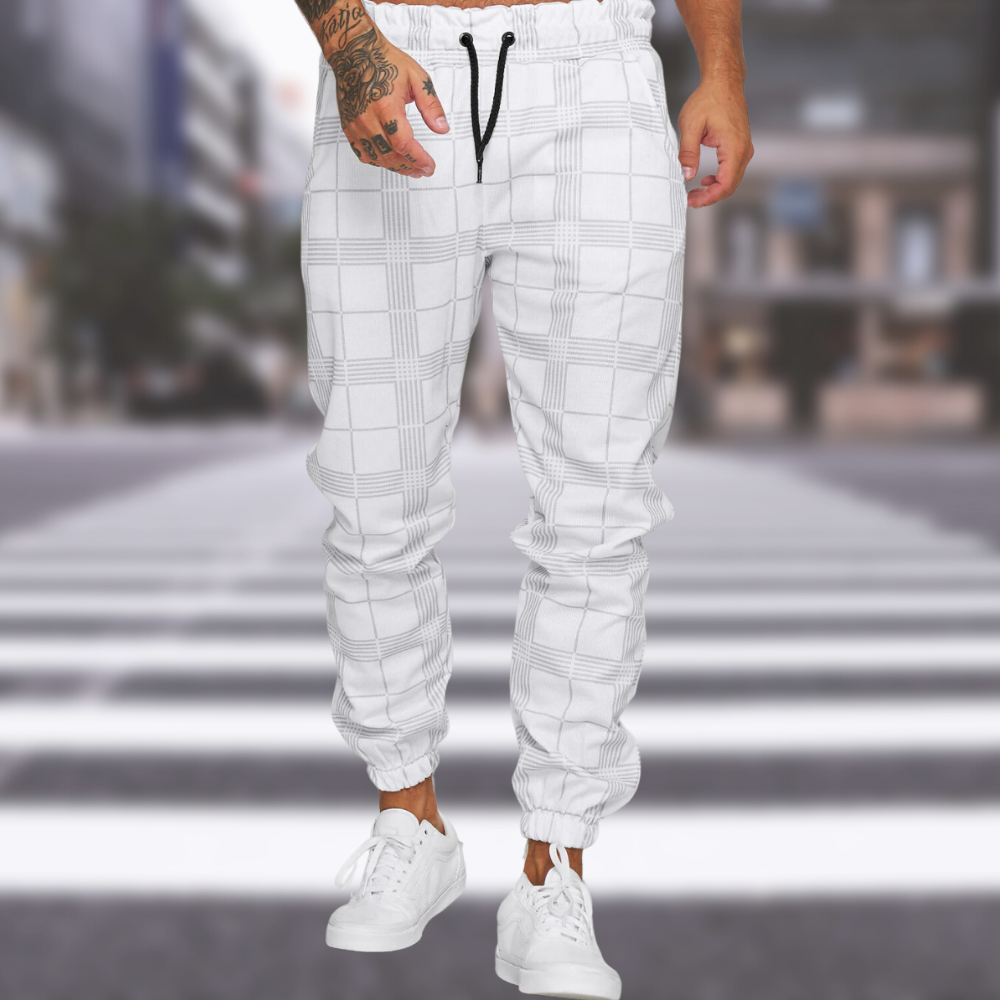 Mansel - Elegante karierte Herrenhose