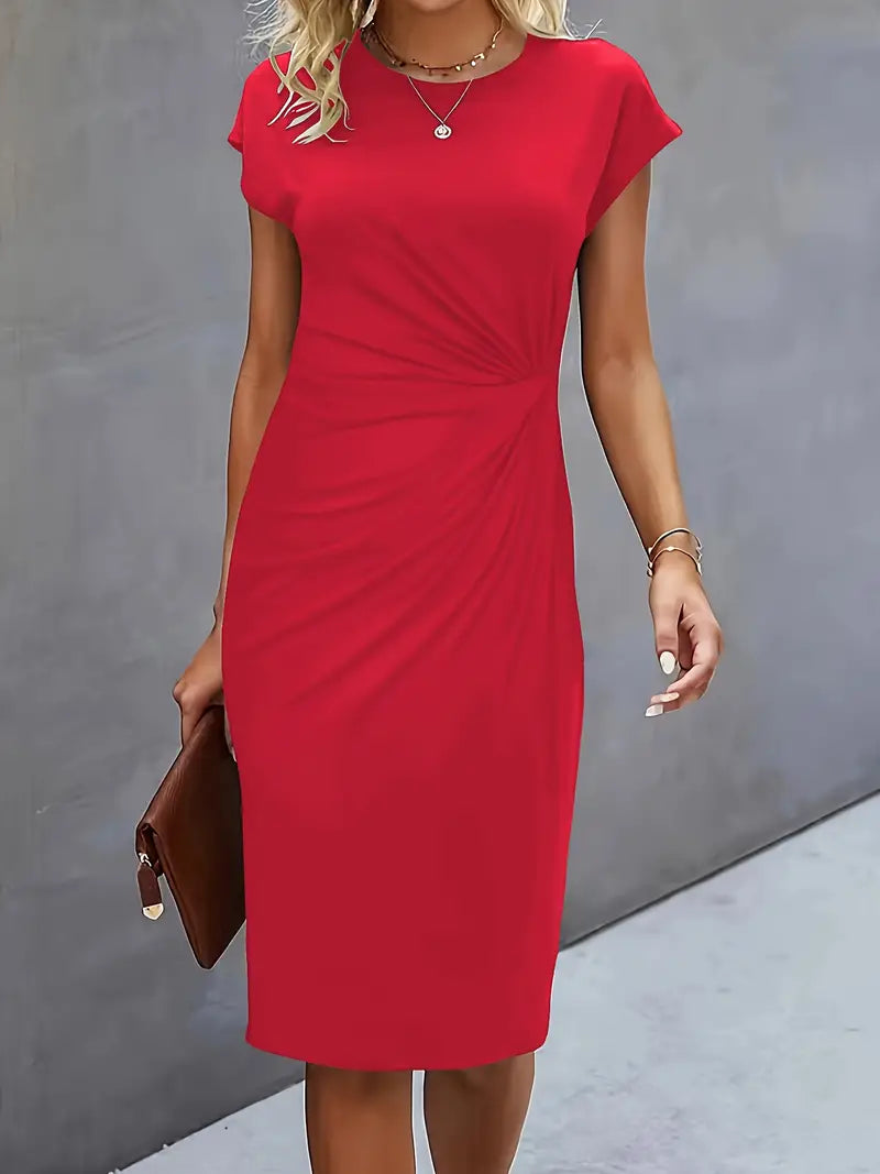 Reilly - Midi-Kleid mit Knoten vorne für Frauen