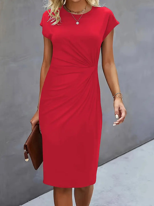 Reilly - Midi-Kleid mit Knoten vorne für Frauen