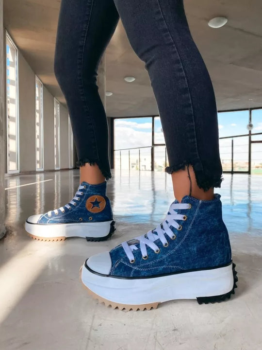 Motion - Dicke Sohle hochgeschnittene Schuhe