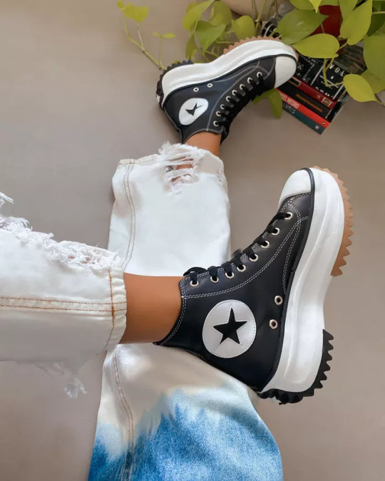 Motion - Dicke Sohle hochgeschnittene Schuhe