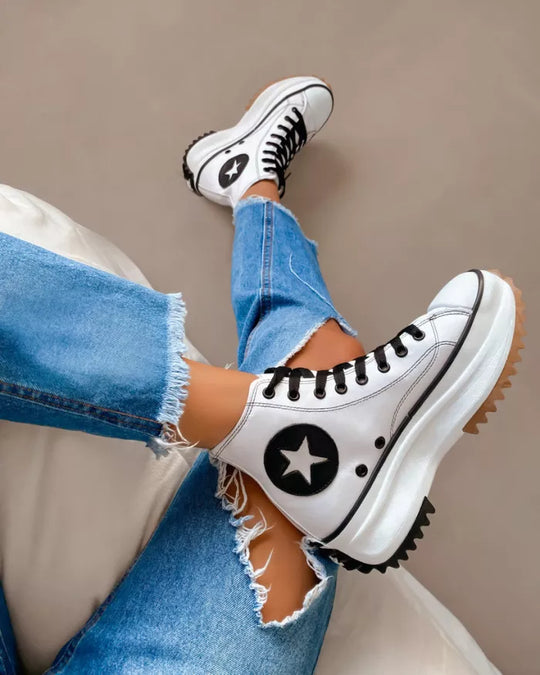 Motion - Dicke Sohle hochgeschnittene Schuhe
