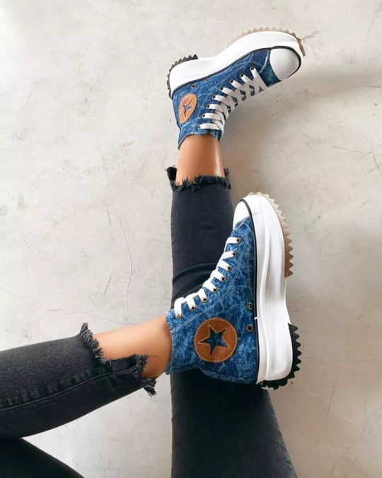 Motion - Dicke Sohle hochgeschnittene Schuhe