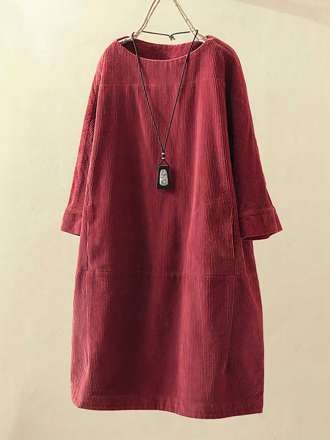 Nancy - Lockeres Kleid aus Kord