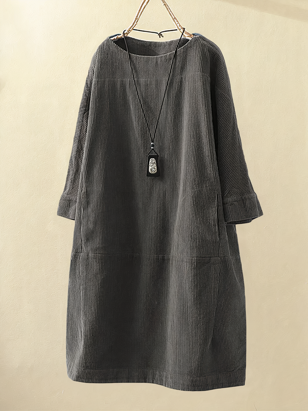 Nancy - Lockeres Kleid aus Kord