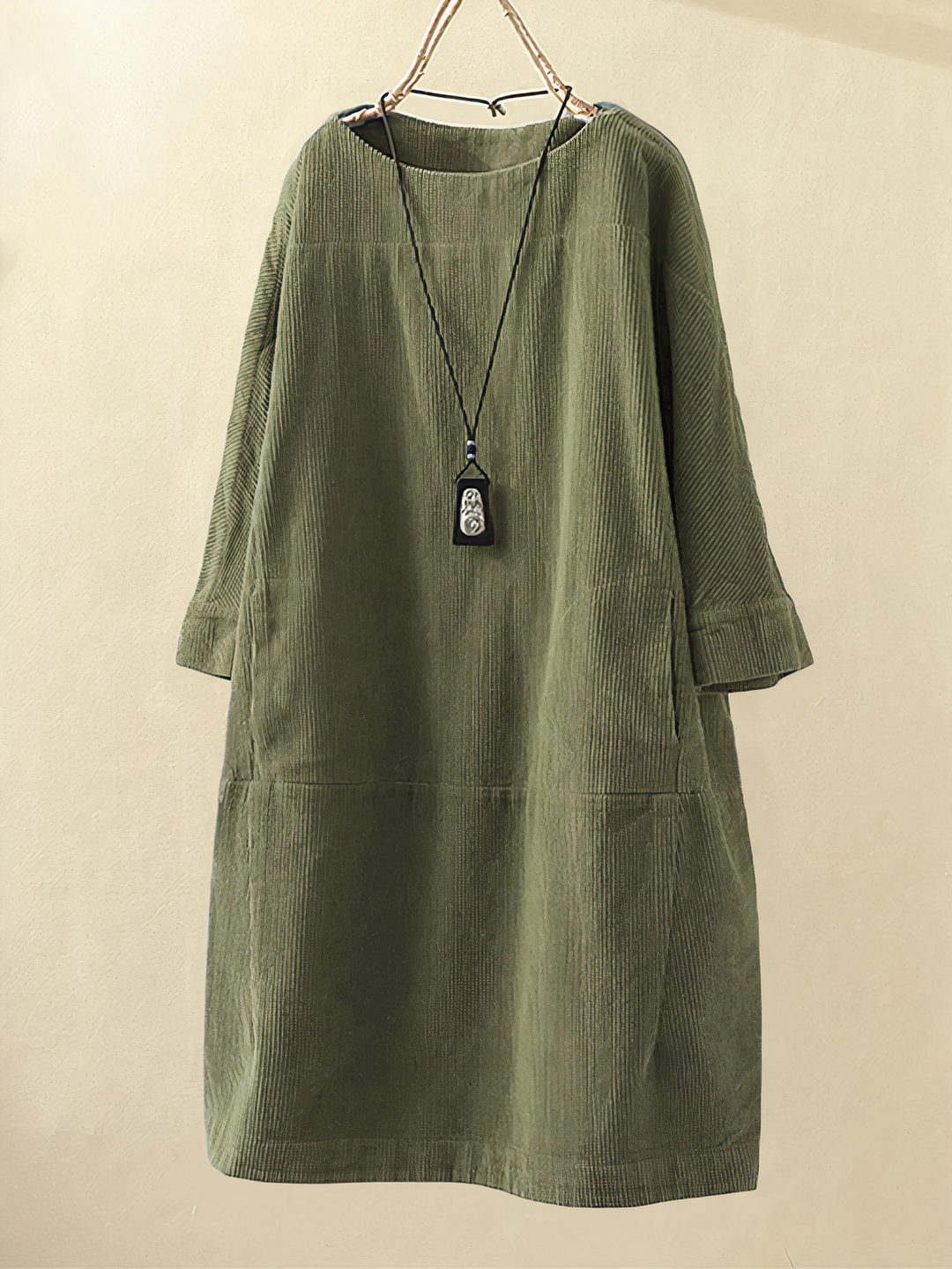 Nancy - Lockeres Kleid aus Kord