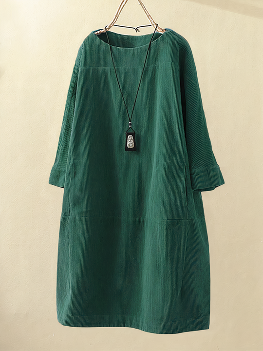 Nancy - Lockeres Kleid aus Kord