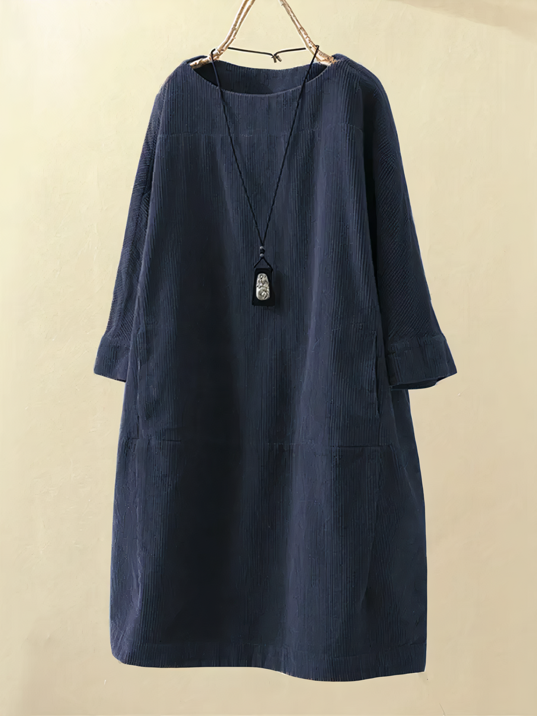 Nancy - Lockeres Kleid aus Kord