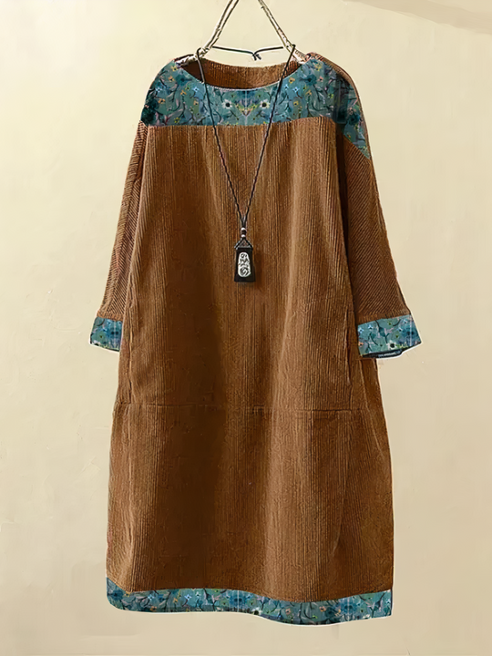 Nancy - Lockeres Kleid aus Kord