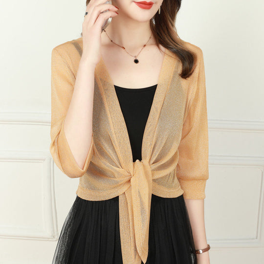 Skyla - Elegante Bluse mit offener Vorderseite für Damen