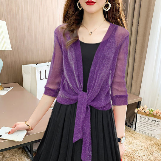 Skyla - Elegante Bluse mit offener Vorderseite für Damen
