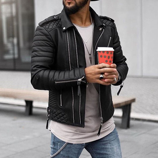 Greyson - Stylische Leichte Lederjacke für Männer