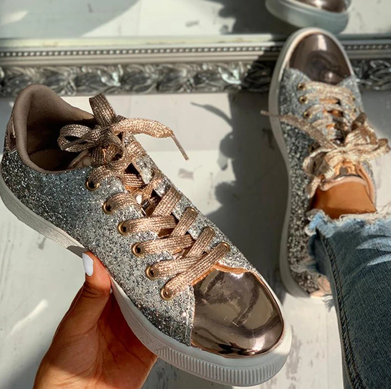 Mara - Luxuriöse Glitzerschuhe