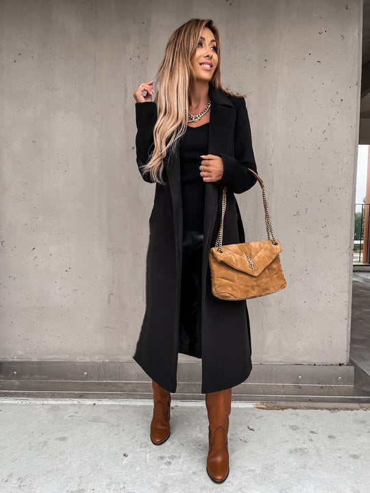 Lydia - Eleganter langer Wintermantel