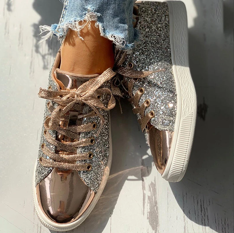 Mara - Luxuriöse Glitzerschuhe
