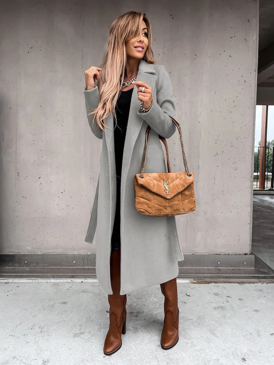 Lydia - Eleganter langer Wintermantel